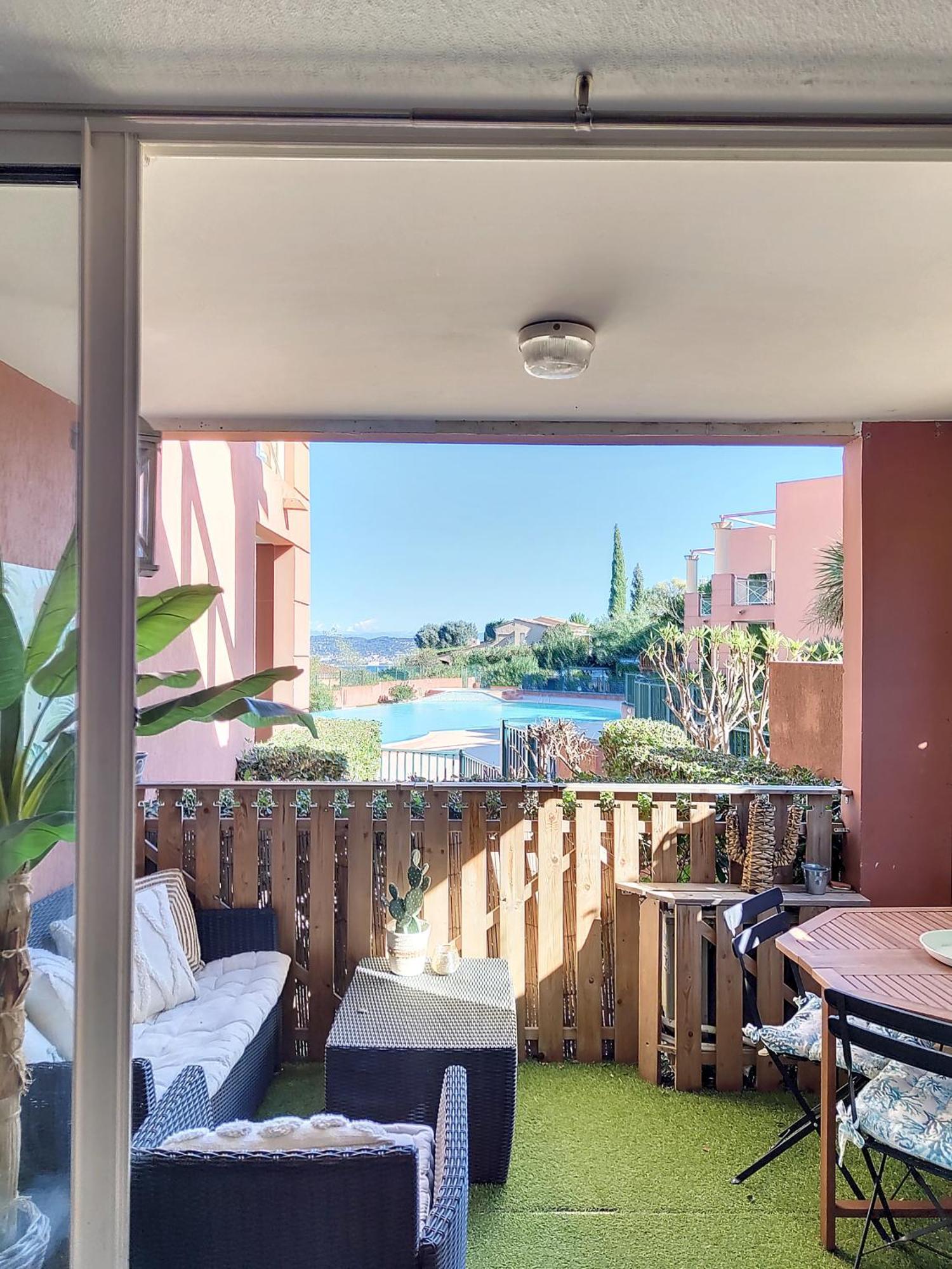 Apartament Vue Mer, Piscine, Free Parking Théoule-sur-Mer Zewnętrze zdjęcie