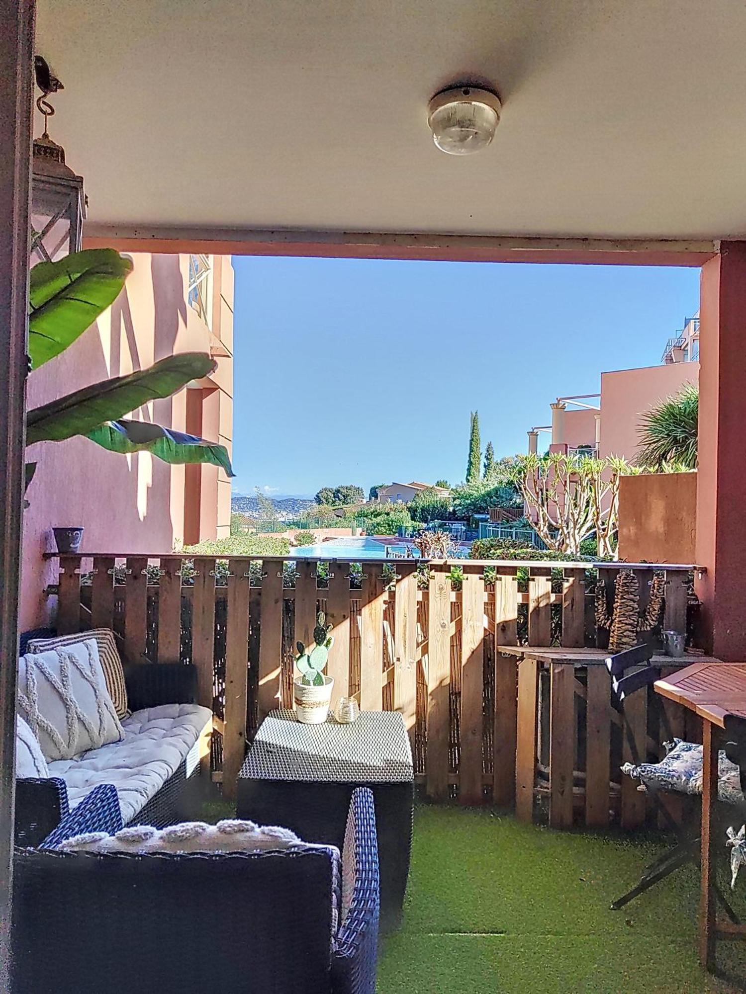 Apartament Vue Mer, Piscine, Free Parking Théoule-sur-Mer Zewnętrze zdjęcie